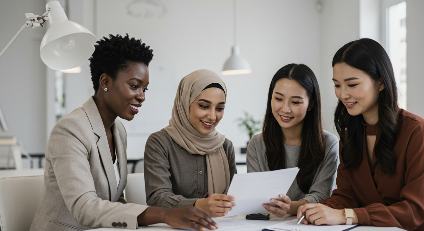 Two professionals shaking hands over a successful agreement